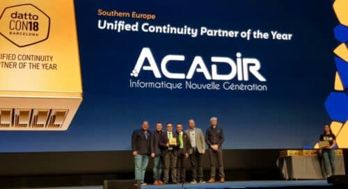 [Award] Acadir IT récompensé à la DattoCon18 à Barcelone
