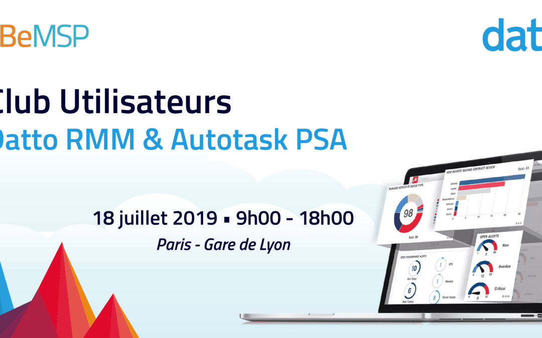 [Meeting] Club Utilisateurs Datto RMM & Autotask PSA 2019