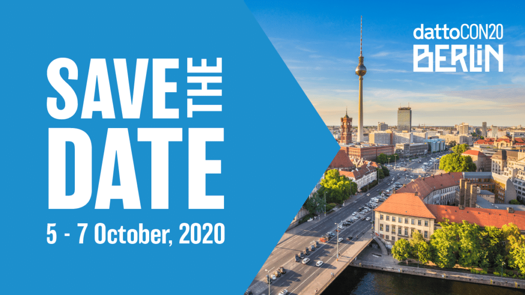 DattoCon Berlin du 5 au 7 octobre 2020