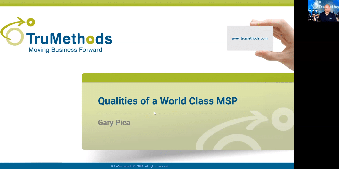 5 qualités d’un MSP World Class – Gary Pica [Replay]