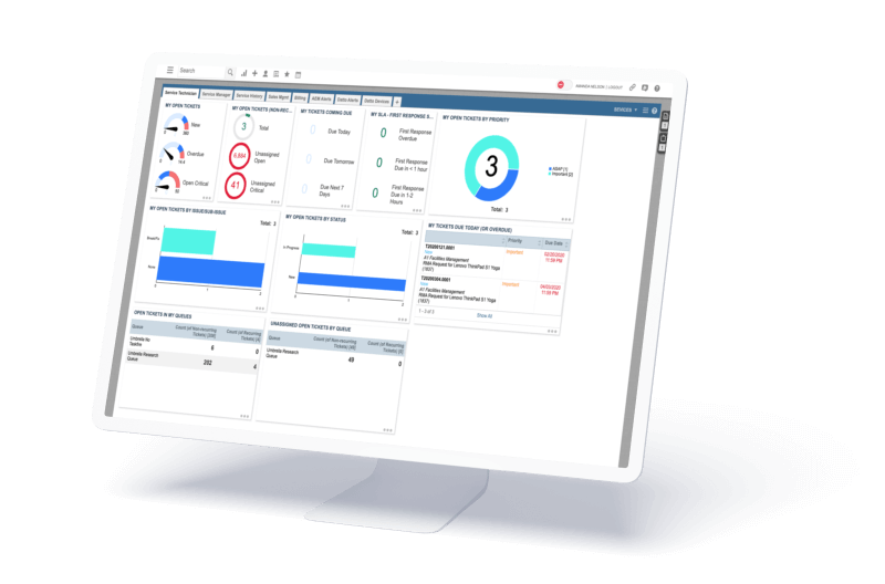 Datto Autotask PSA interface