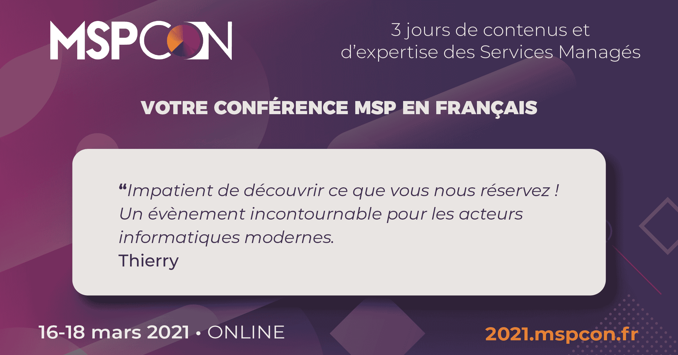 MSPCon pour les prestataires informatiques