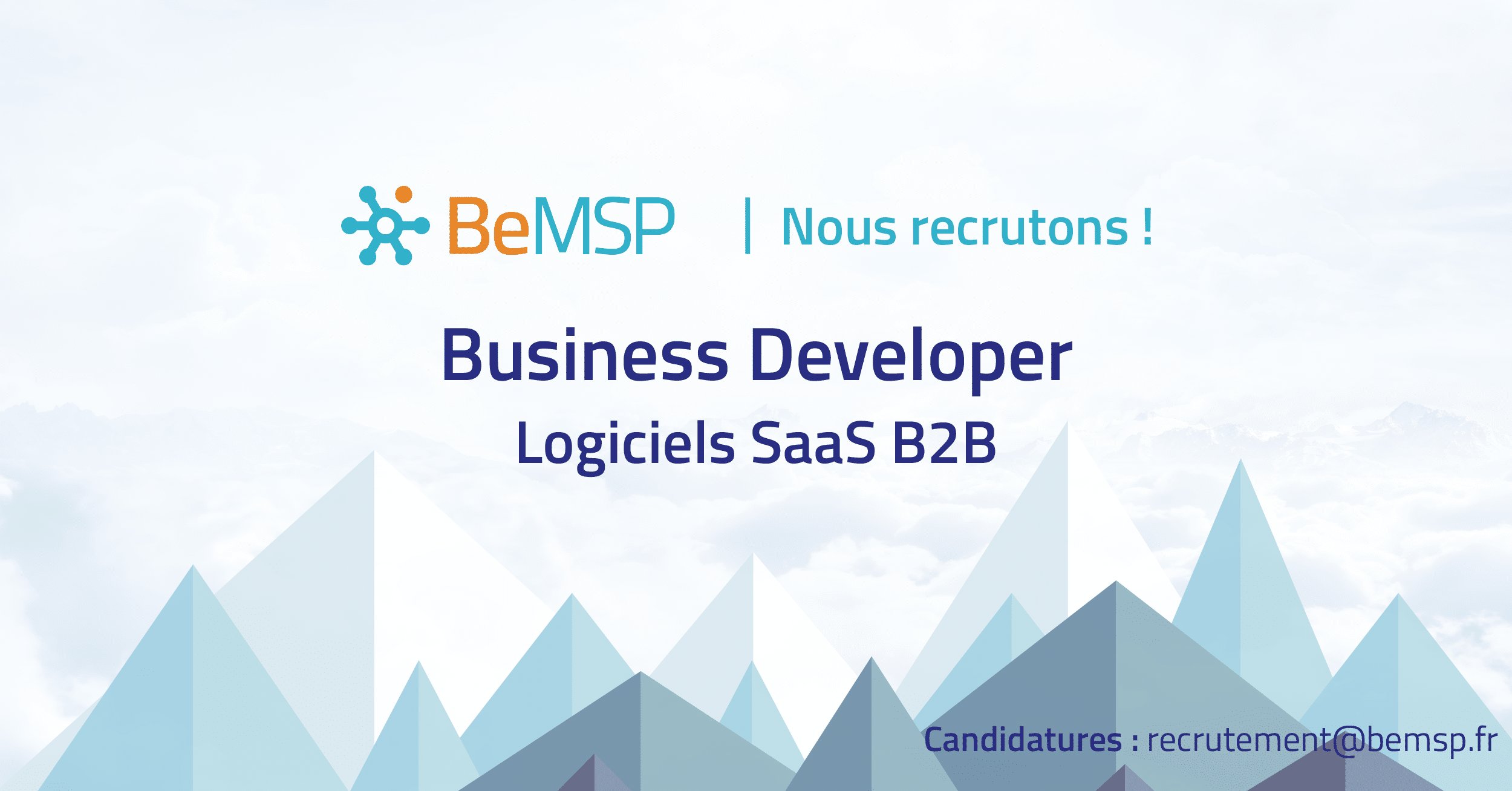 BeMSP recrute Biz Dev 2021-01 Business Developer SaaS B2B2021