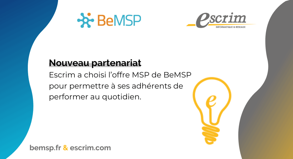 [Communiqué de presse] Escrim signe un partenariat avec BeMSP