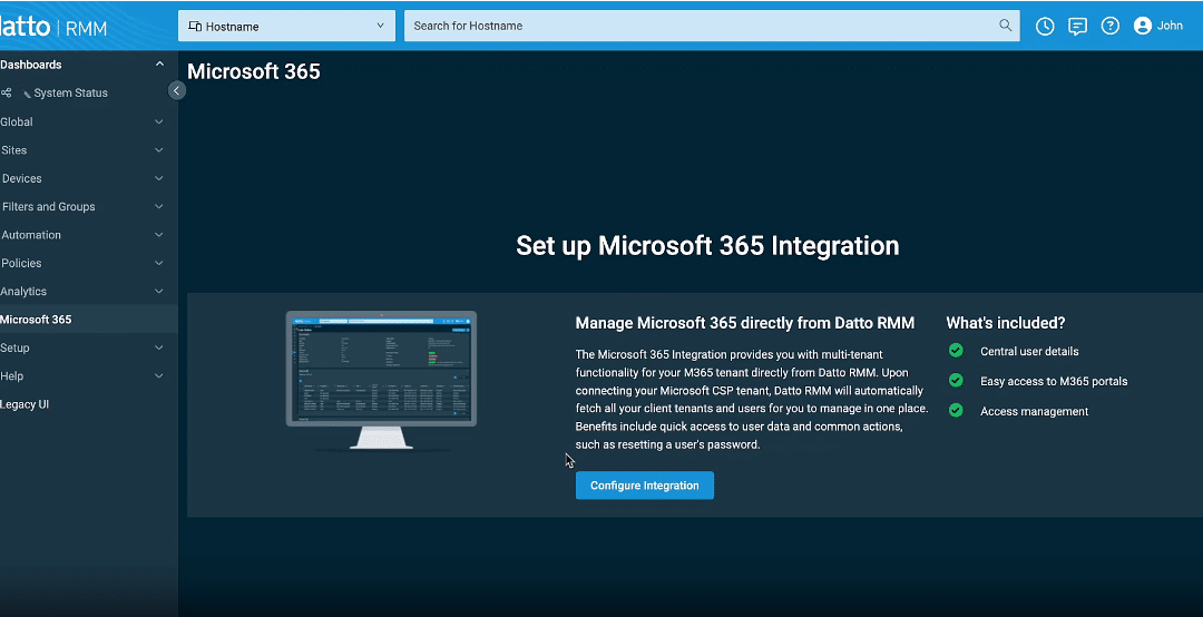 [Datto RMM] Les nouveautés de la Release 12.0.0 : intégration Microsoft 365, facturation, copie des filtres et nouveaux composants